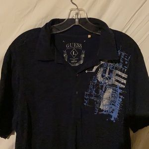 Guess polo shirt men’s Large